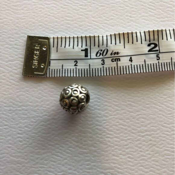 Pandora authentic sterling silver charm - Dots & Swirls RETIRED - Picture 2 of 5